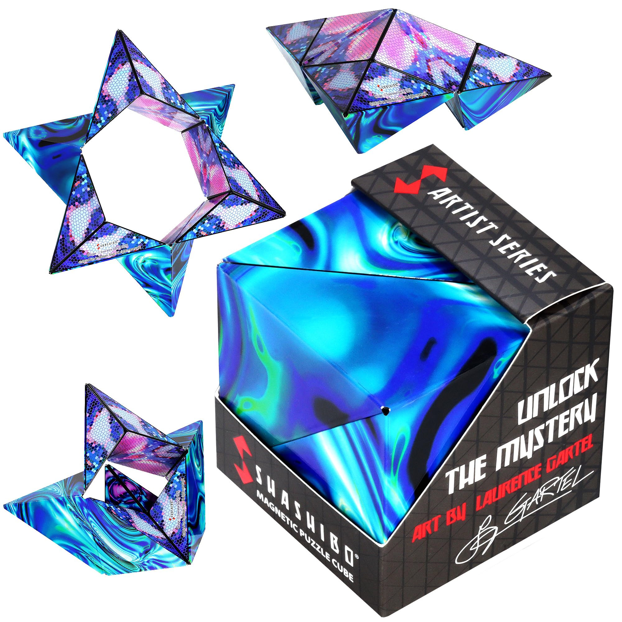 Shashibo Shape Shifting Box - Award-Winning Fidget Toy w/ 36 Rare Earth Magnets - Fidget Cube Tra... | Amazon (US)