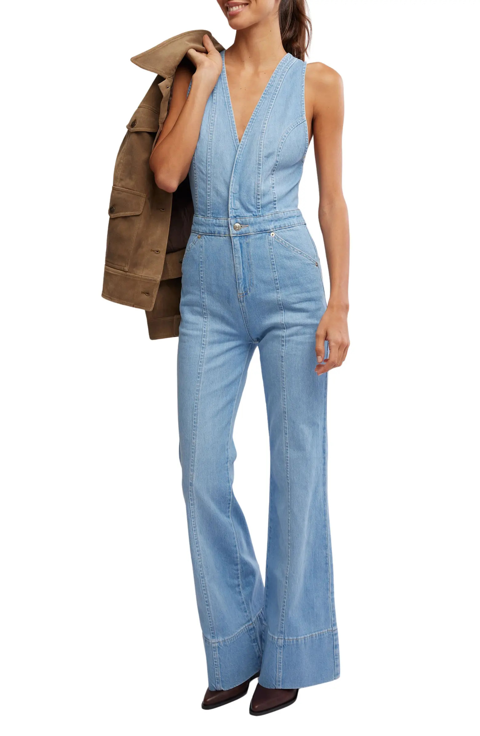 Stratus Cutout Denim Jumpsuit | Nordstrom