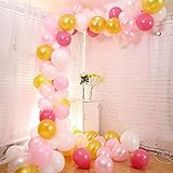 Balloon Garland Kit - 5"/10" | Gold/Pink/White | Pack of 105 | Amazon (US)