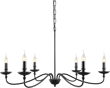 SEOL-Light 36"Dia Classic Candelabra Style Large Branch Iron Chandeliers Ceiling Hanging Pendant ... | Amazon (US)