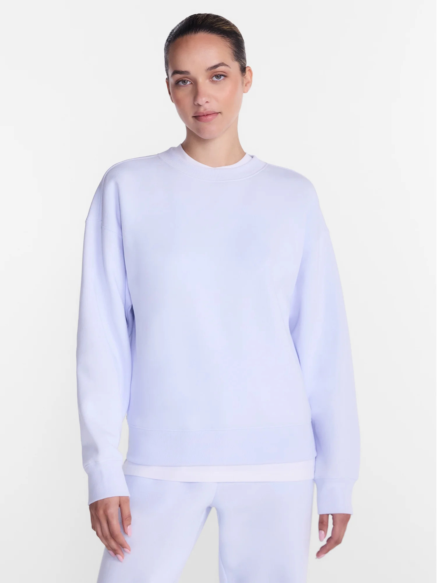 Athletic Works Women's and Women's Plus Fleece Sweatshirt with Long Sleeves, Sizes XS-4X | Walmart (US)