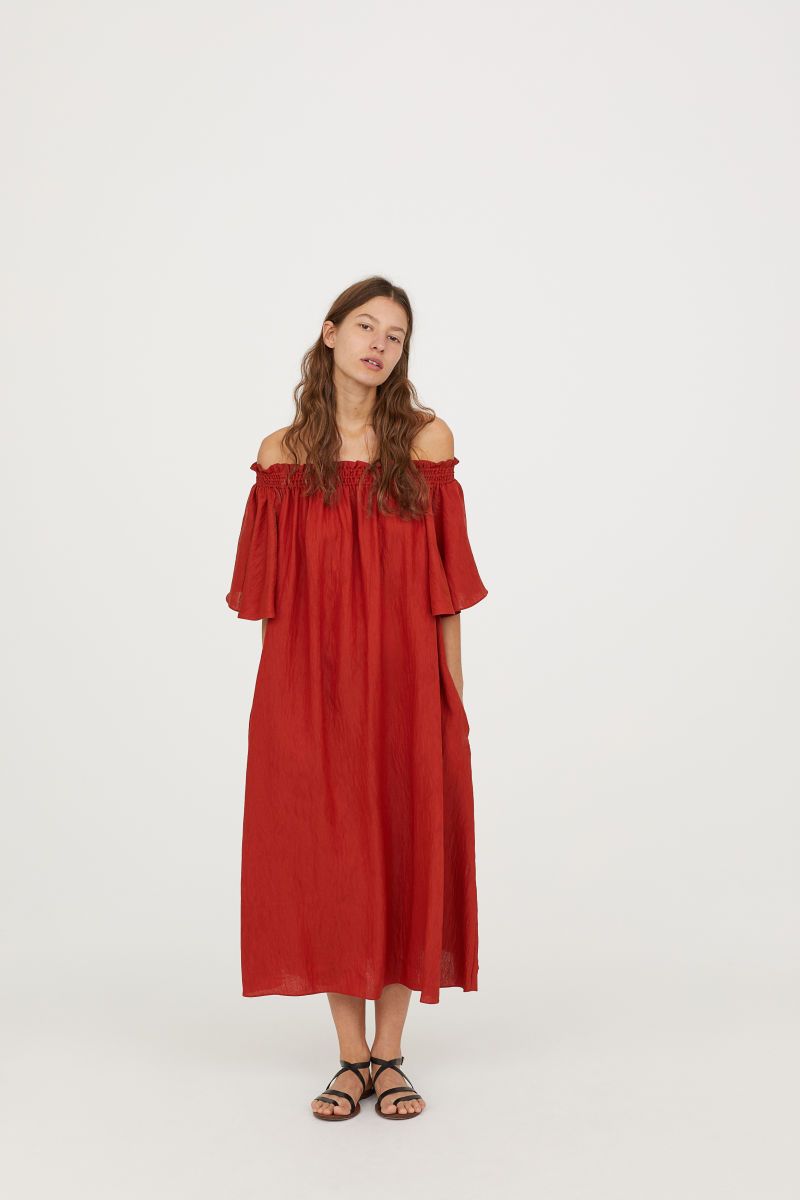 H&M Off-the-shoulder Dress $49.99 | H&M (US)