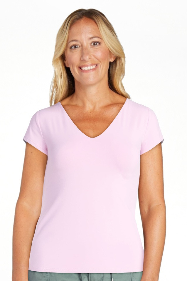 Scoop Women's and Women's Plus Ultimate Refined Contour V Neck Tee, Sizes XS-4X | Walmart (US)