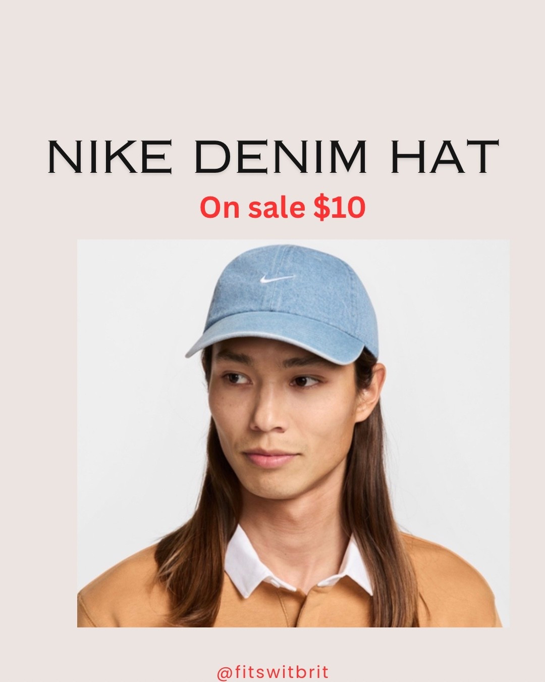 Nike Denim hat on sale $10  

#LTKSaleAlert #LTKGiftGuide #LTKFindsUnder50