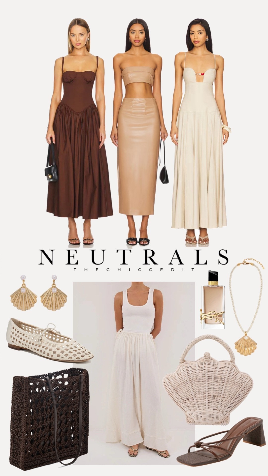 Neutral edit 🍦

#dress #sandals #bag #jewelry #outfit heels sneakers area lo tank top clutch belt raffia Ysl Anine bing tote perfume Chloe Nordstrom revolve shell gold 

#LTKootd #LTKFestival #LTKActive