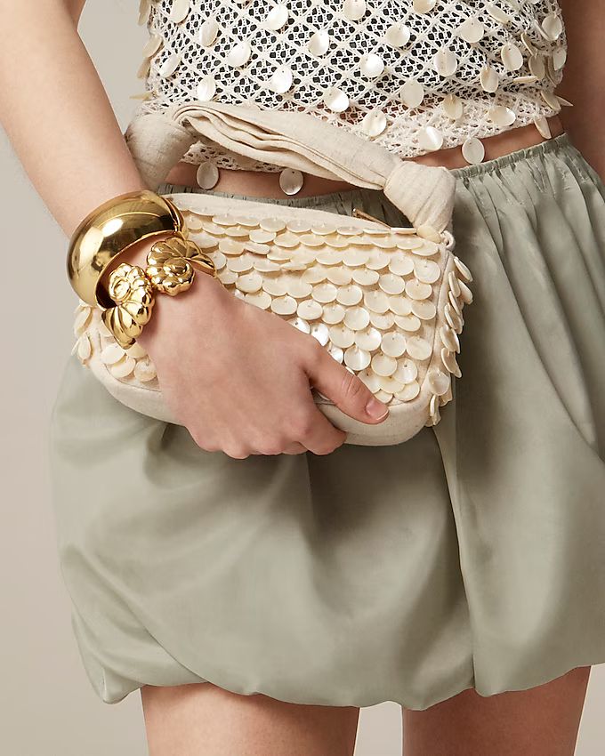 Mother-of-pearl top-handle bag | J. Crew US