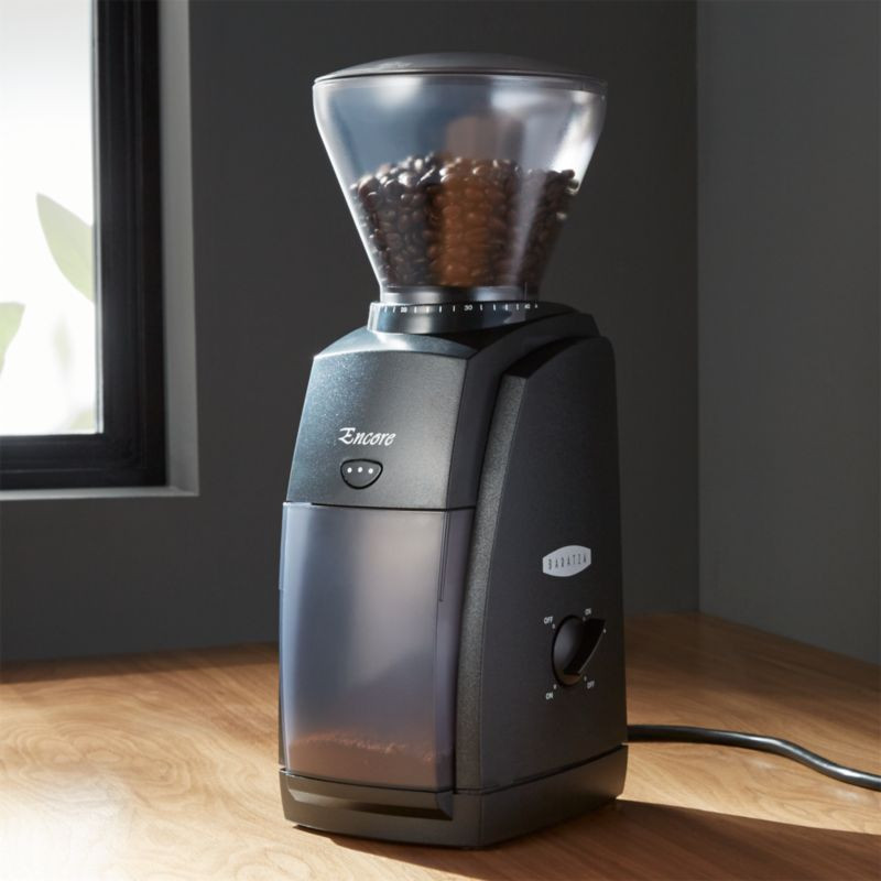 Baratza Encore Black Coffee Grinder + Reviews | Crate and Barrel | Crate & Barrel