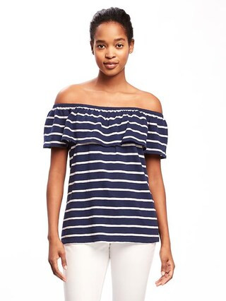 Relaxed Off-the-Shoulder Swing Top for Women | Old Navy US