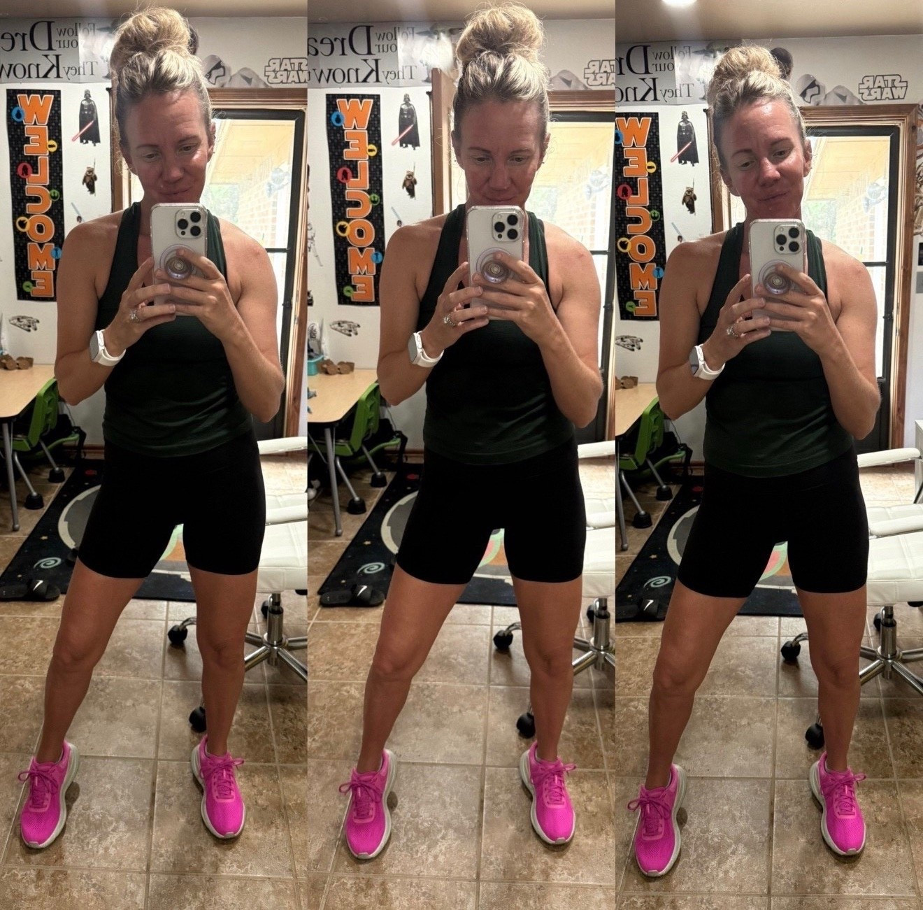 Head-to-toe Lululemon today ✨
Swiftly Tech tank + Align biker shorts = perfection 🙌
And these pink shoes… so good 👟💗
Feeling strong, grateful, and ready to move.

“Those who hope in the Lord will renew their strength. They will soar on wings like eagles; they will run and not grow weary, they will walk and not be faint.” – Isaiah 40:31

#LululemonStyle #LululemonOutfit #AthleisureStyle #OOTDInspo #FitnessFashion #AthleisureLook #SwiftlyTech #AlignShorts #PinkSneakers #ActiveStyle #EverydayAthleisure

#LTKShoeCrush 



#LTKootd #LTKfitnessgoals #LTKActive