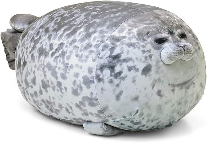 MerryXD Chubby Blob Seal Pillow,Stuffed Cotton Plush Animal Toy Cute Ocean Small(13 in) | Amazon (US)