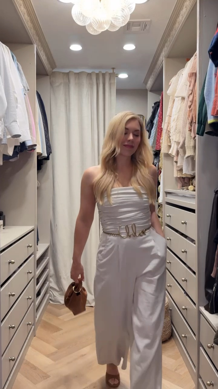 This is the perfect summer jumpsuit. (Stays up too!)
Linked to where to get this Chloe belt and Chloe bag for less 👏🏻

Summer outfit 
Summer
Vacation outfit

#LTKdayinmylife #LTKgrwm #LTKootd