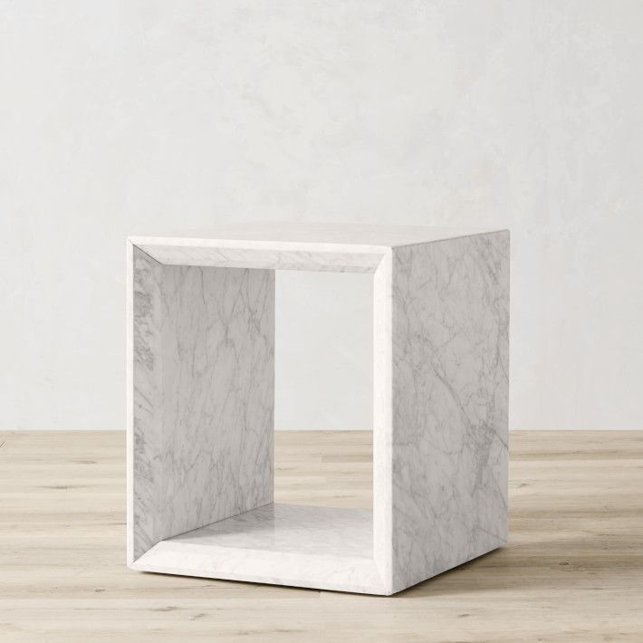 Pierre Side Table, Marble White | Williams-Sonoma
