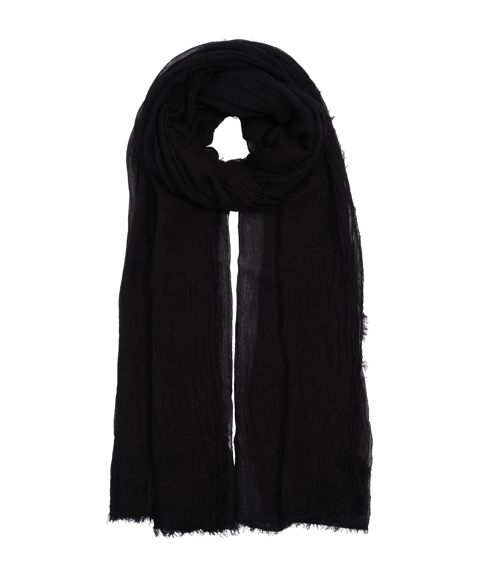 Essential Silk-Modal Crinkle Wrap | Echo New York