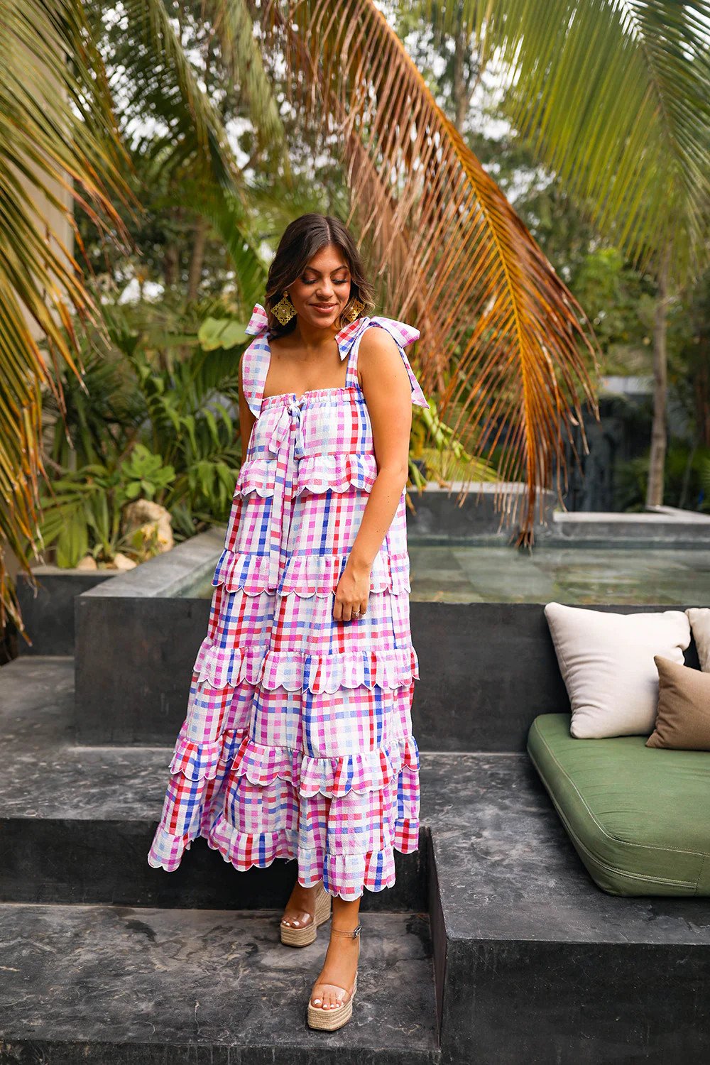 BuddyLove | Landon Tie-Shoulder Maxi Dress | Catalina | BuddyLove