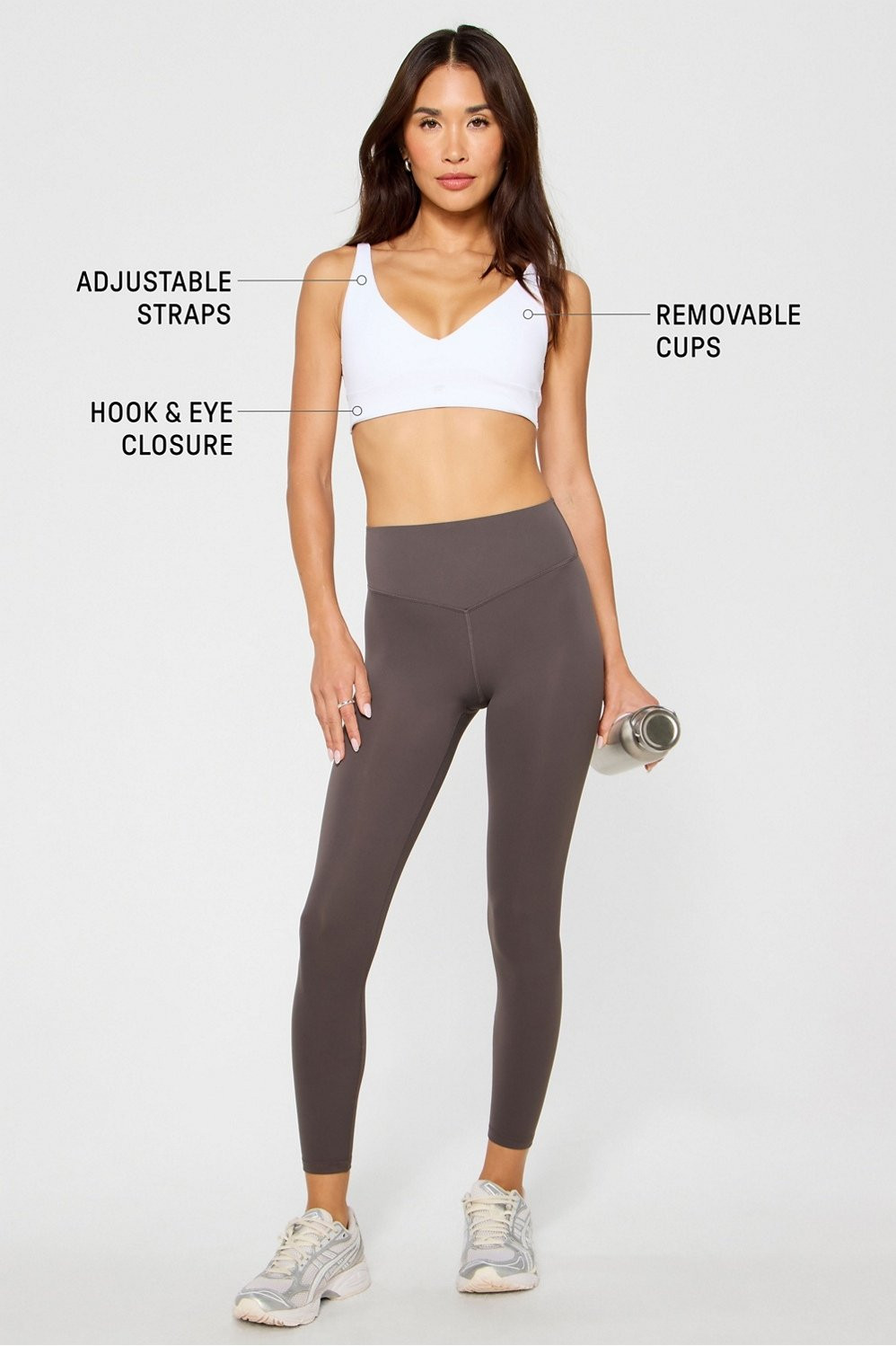 PureLuxe Longline Low Impact Bra | Fabletics