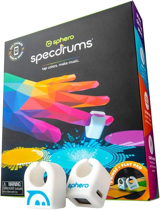 Sphero Specdrums (2 Rings) App-Enabled Musical Rings with Play Pad Included - White (SD01WRW2), P... | Amazon (US)