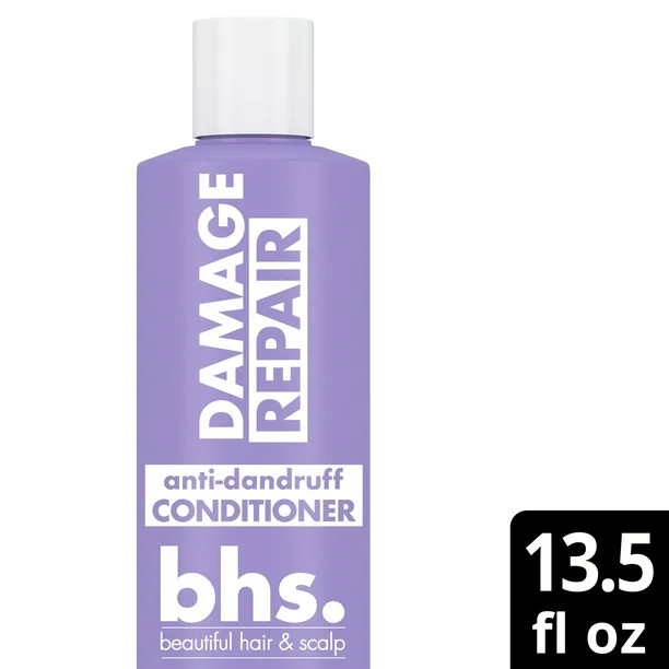 Beautiful Hair and Scalp bhs Damage Repair Anti-Dandruff Conditioner for Damaged Hair, 13.5 oz | Walmart (US)