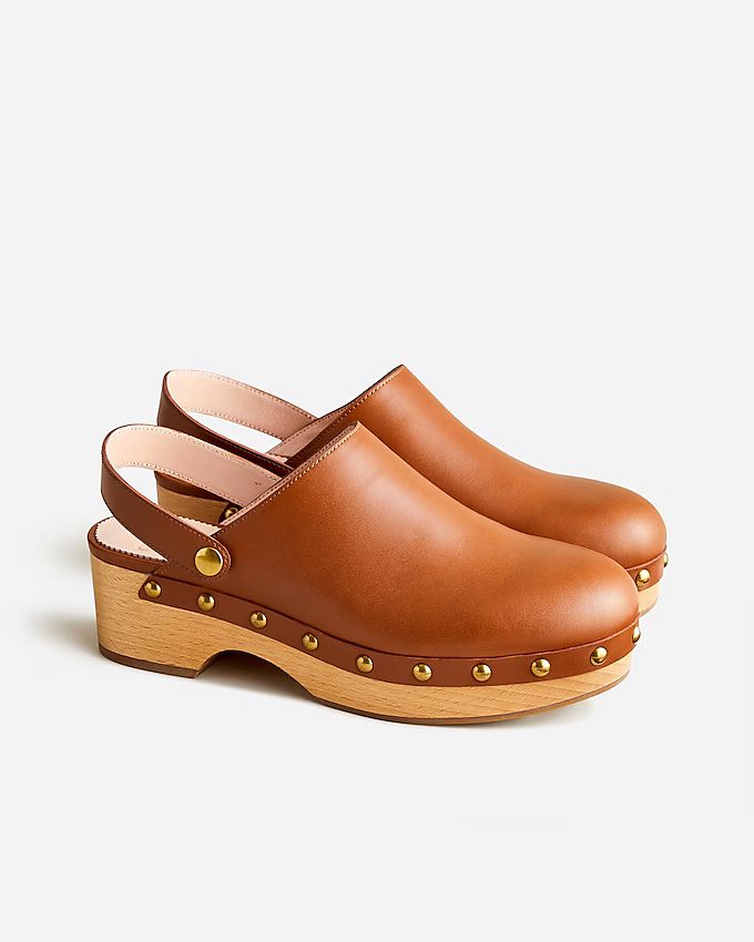 Convertible leather clogs | J.Crew US