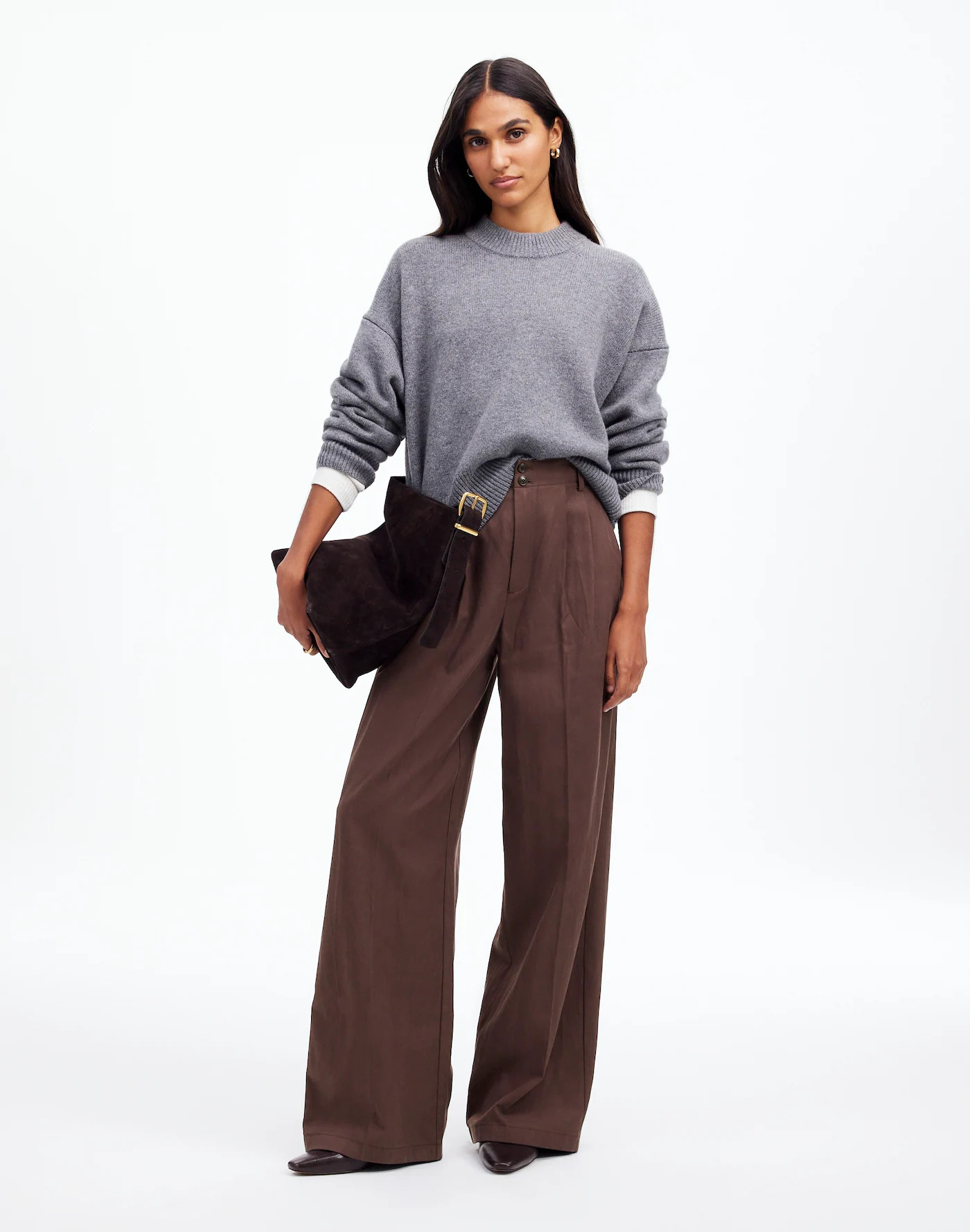 The Harlow Wide-Leg Pant in Drapey Twill | Madewell