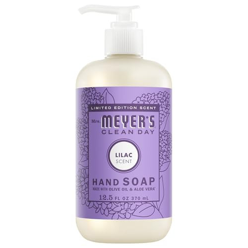 MRS. MEYER'S CLEAN DAY Hand Soap, Made with Essential Oils, Lilac, 12.5 fl. oz | Amazon (US)
