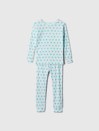 babyGap 100% Organic Cotton Heart PJ Set | Gap Factory