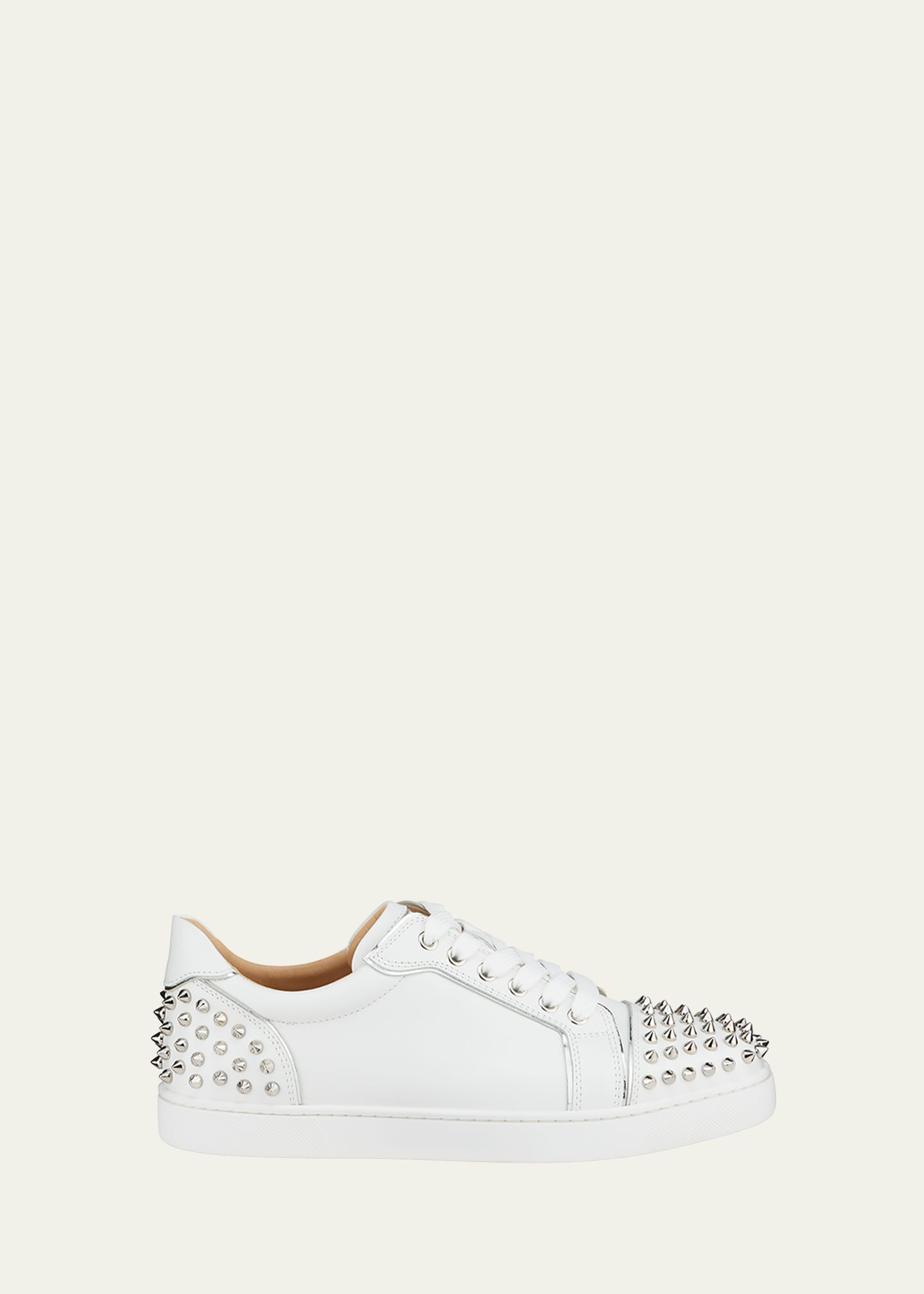 Christian Louboutin Viera 2 Spikes Leather Low-Top Sneakers | Bergdorf Goodman