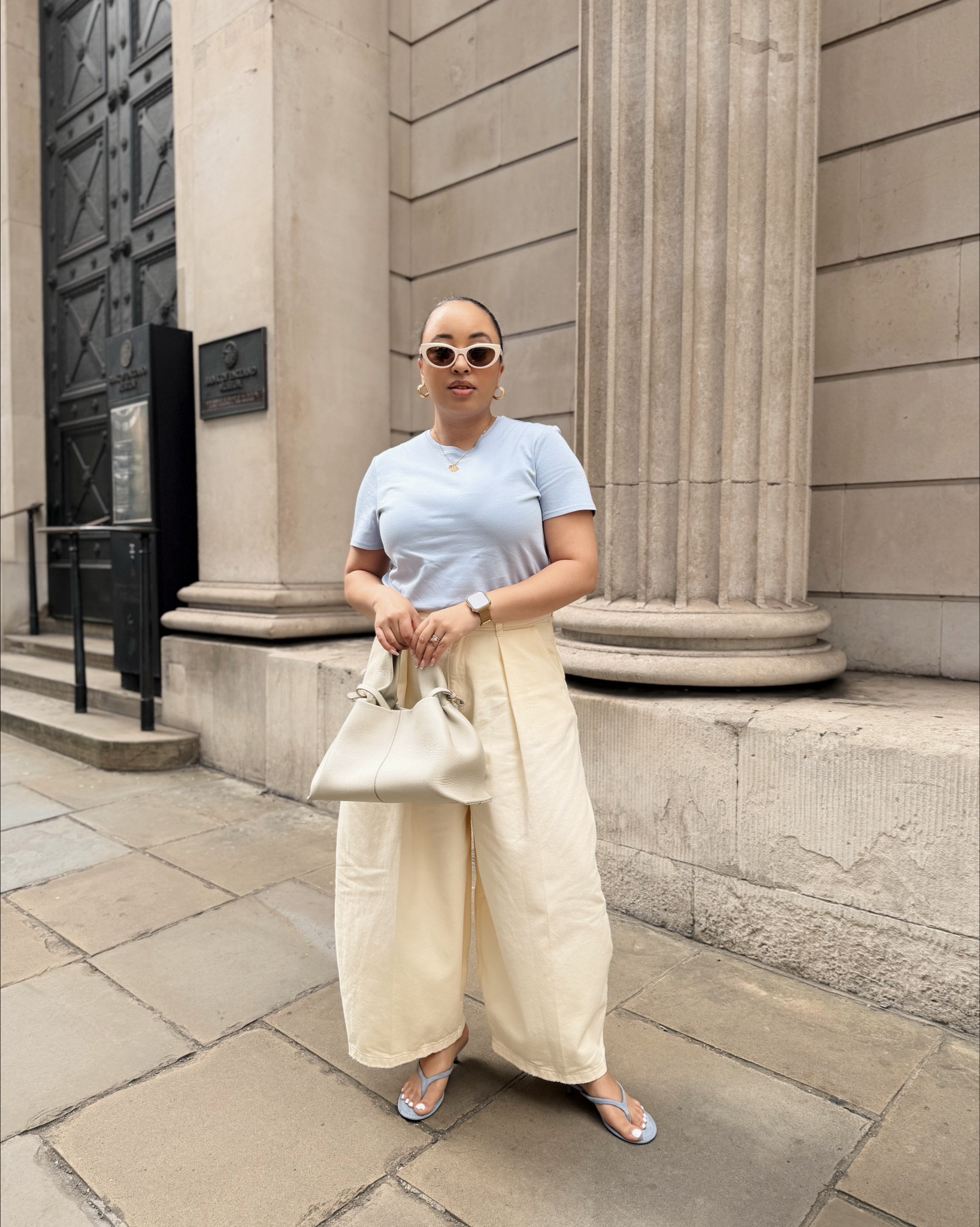 The outfit that divided the internet! Love this look but the trousers aren’t for everyone. 
I’m wearing a size 14 in the jeans 
Size 12 in the T-shirt
Heels are super comfy and fit true to size (im a size 4) 


#LTKmidsize #LTKuk #LTKspring
