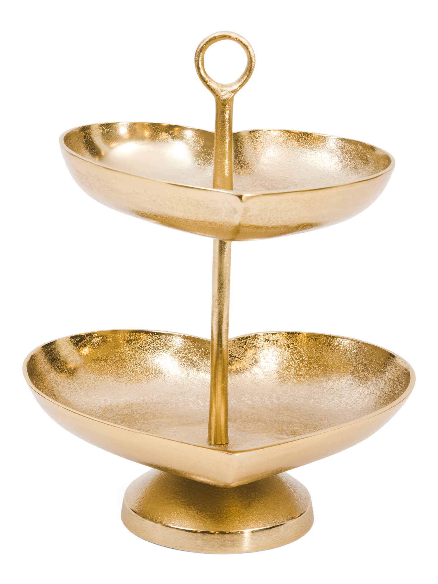 12x11 Heart 2 Tier Gold Tone Bowl | Global Home | Marshalls | Marshalls