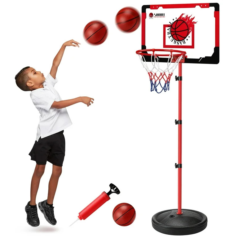 Ayieyill Basketball Hoop for Kids, Basketball Hoop Indoor Adjustable Height 3.25-5.6 FT - Toddler... | Walmart (US)