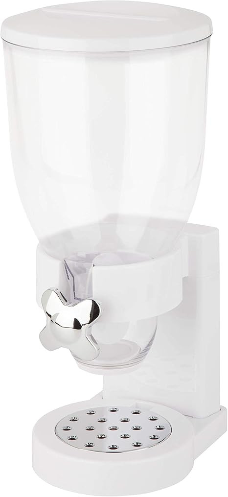 Zevro /GAT101C Indispensable Dry Food Dispenser, Single Control, White/Chrome | Amazon (US)