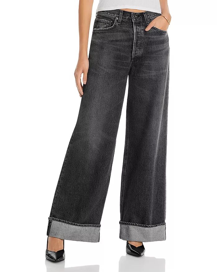Dame High Rise Wide Leg Cuffed Jeans in Ditch | Bloomingdale's (US)