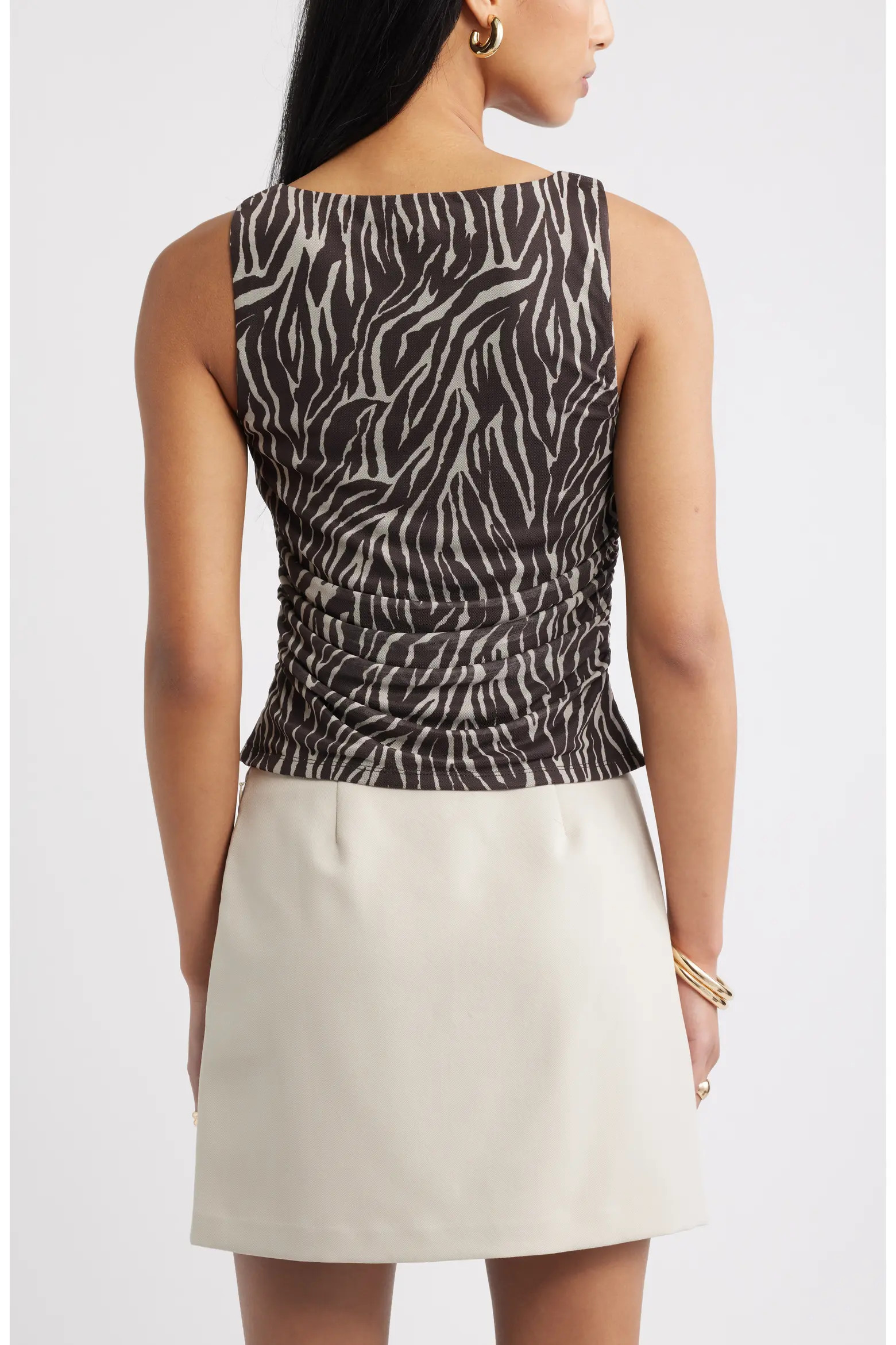 Ruched Mesh Tank (Women) | Nordstrom | Nordstrom