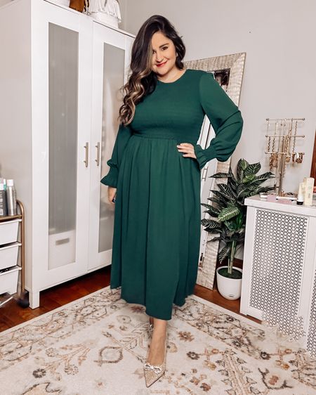 The long sleeve dress you need in your life!

Wearing a large in this gorgeous green dress!

Midsize 
Curvy
Size 12
Amazon dress
Maxi dress
Long dress
Emerald green dresss

#LTKparties #LTKmidsize
