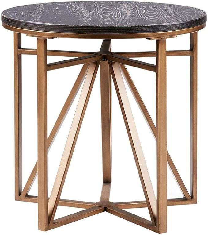 Madison Park Madison Accent Tables - Metal, Wood Side Table - Black, Gold, Modern Style End Table... | Amazon (US)