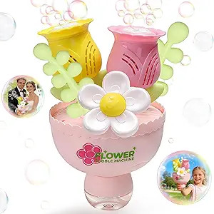 Dolanus Flower Bubble Machine for Kids Toddlers - Automatic Bubbles, RGB Lights, Rechargeable - O... | Amazon (US)