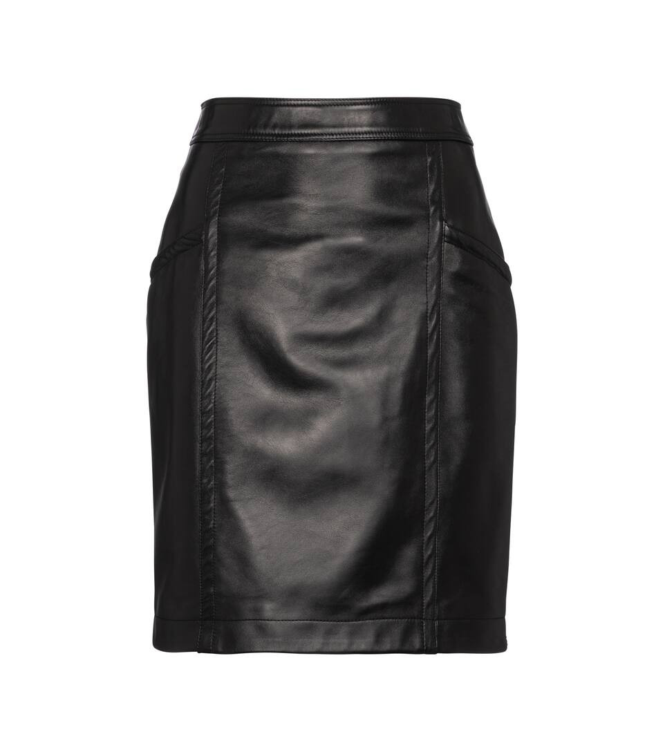 High-rise leather miniskirt | Mytheresa (INTL)