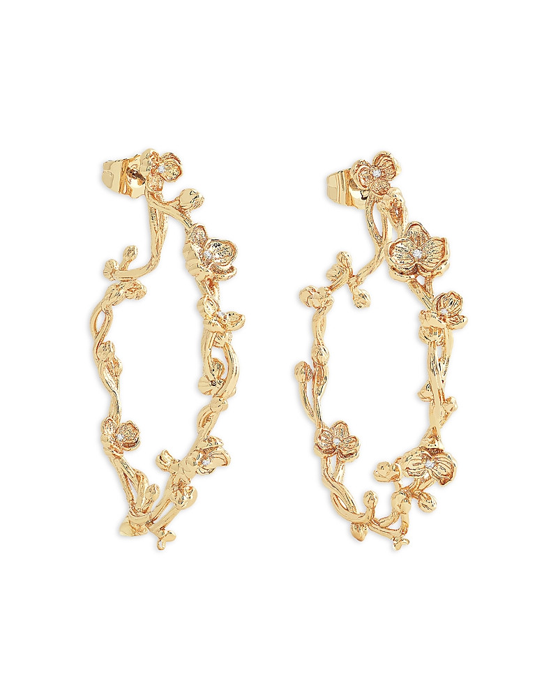 Anabel Aram Orchid Hoop Earrings in 18K Gold Plated | Bloomingdale's (US)
