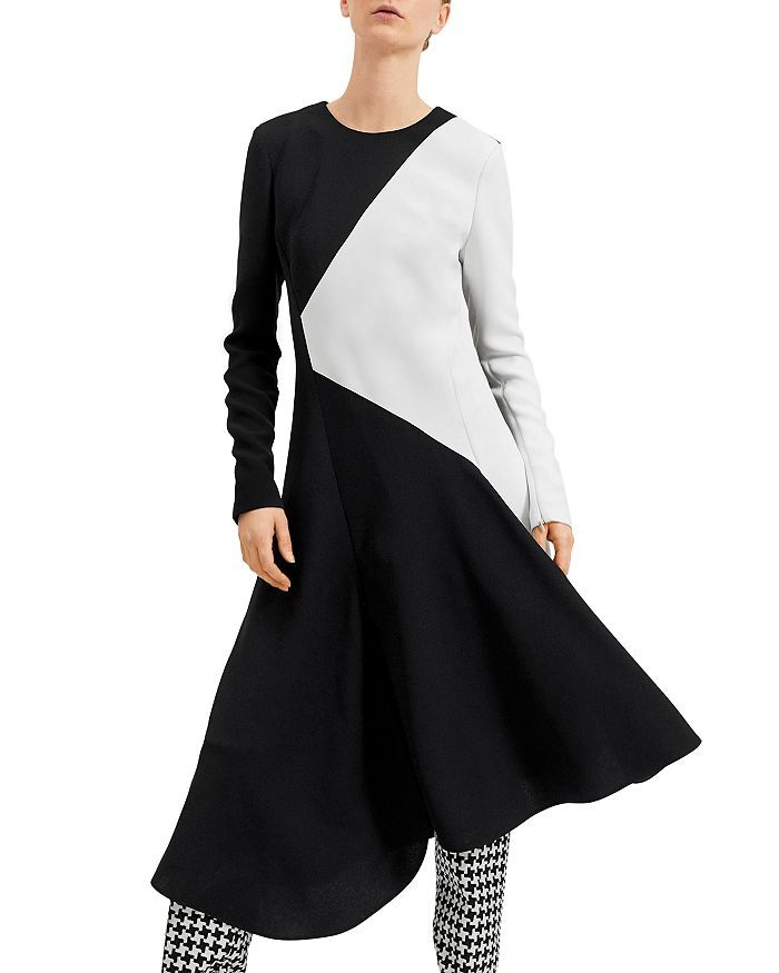 Asymmetric Color-Blocked Midi Dress | Bloomingdale's (US)