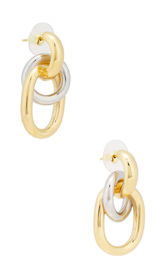 Hooked Chain Earrings in Mixed | Revolve Clothing (Global)