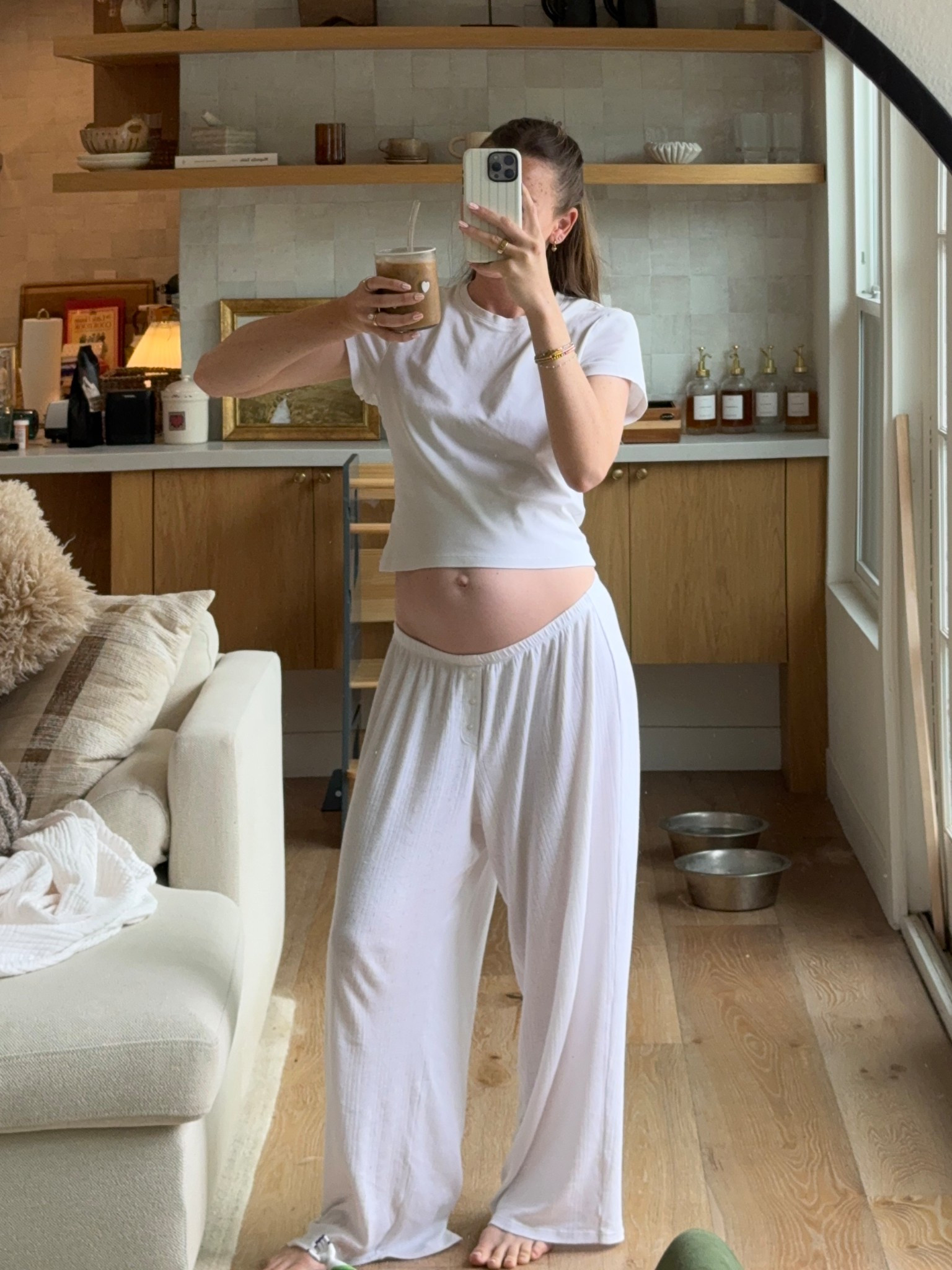 Wearing small in both 🤍