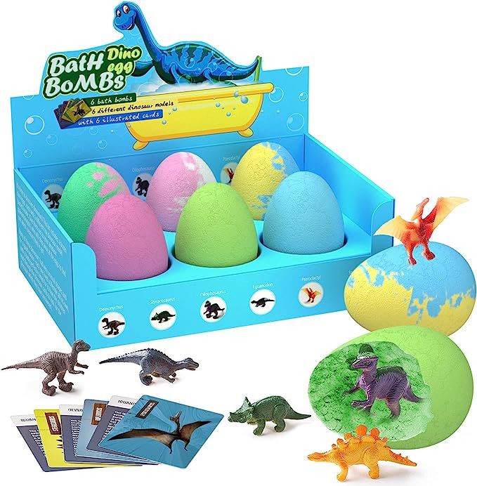 Bath Bombs Gift Set, Bath Fun for kids ages 4 5 6 7 8 for Kids with 6 Dinosaur Toys Inside- Spa B... | Amazon (CA)