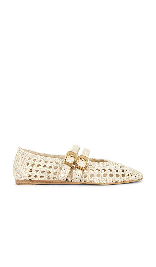 Dolce Vita Baylee Woven Flat in Cream. Size 6.5. Also in 6, 7, 7.5, 8, 8.5, 9, 9.5, 10. | Revolve Clothing (Global)