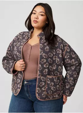 Challis Quilted Jacket | Torrid (US & Canada)