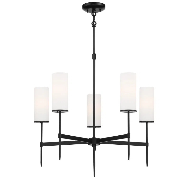 Amanraj 5 - Light Dimmable Wagon Wheel Chandelier | Wayfair North America