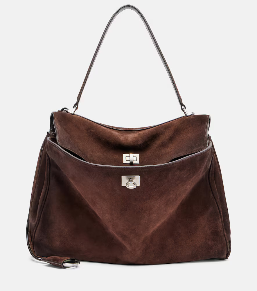 Balenciaga Rodeo Medium suede tote bag | Mytheresa (US/CA)