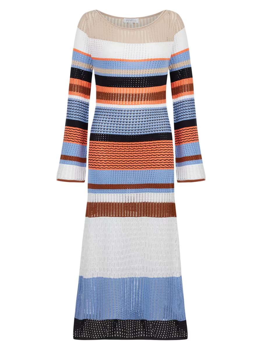 Felix Striped Pointelle Maxi Dress | Saks Fifth Avenue