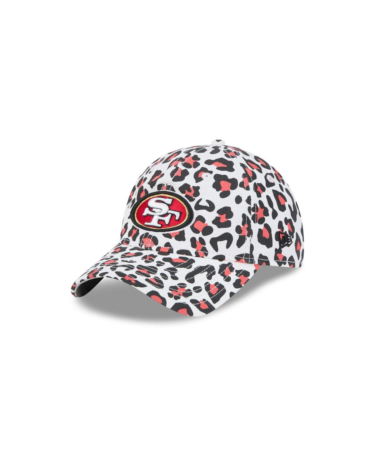 New Era Women's White San Francisco 49ers Active Leopard 9TWENTY Adjustable Hat - White | Macy's