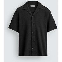 Zara - Textured Weave Shirt - Black - M - Man | Zara US