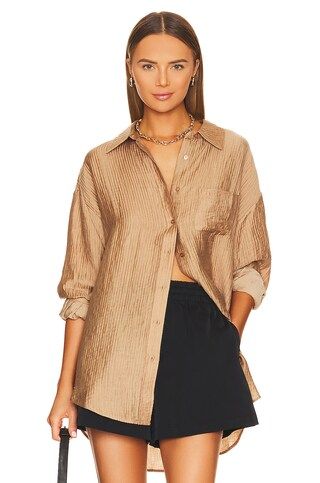 ANINE BING Tio Shirt in Butterscotch from Revolve.com | Revolve Clothing (Global)