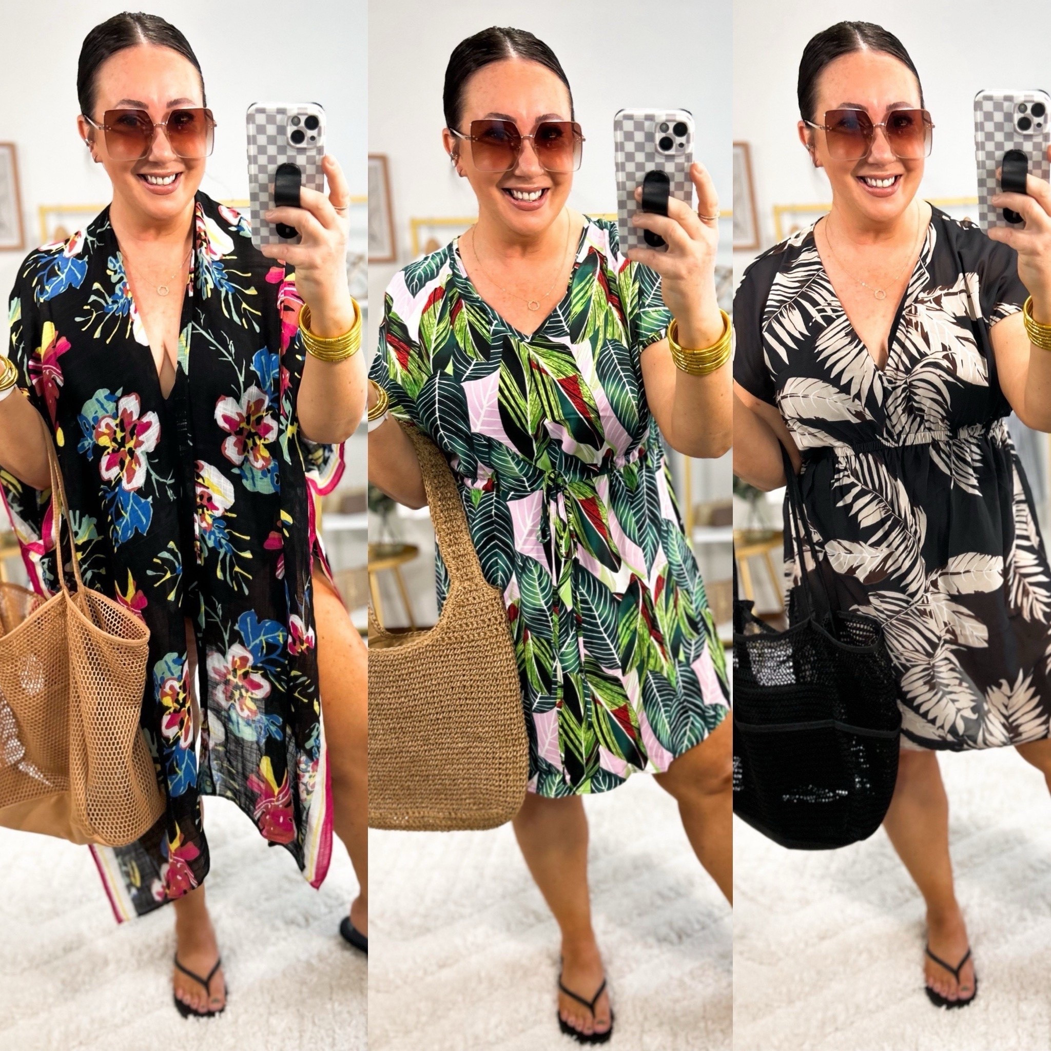 Beach vacay coverup favorites! All from Amazon!  One size fits all kimono. XL coverups! XL swimsuit. The best flip flops from Walmart are BACK AND available in some new colors. Fit is true to size.  

#LTKOver40 #LTKTravel #LTKMidsize
